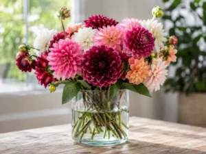 ダリアの花束の画像