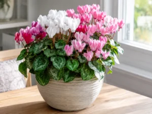 シクラメンの花束の画像